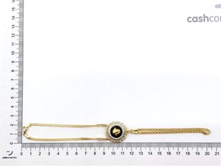 manita oro 18k con piedra con circonita