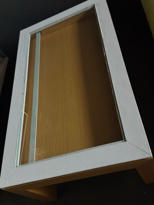 Mesa de centro madera y cristal