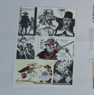 Sello Las Aventuras del Capitán Alatriste
