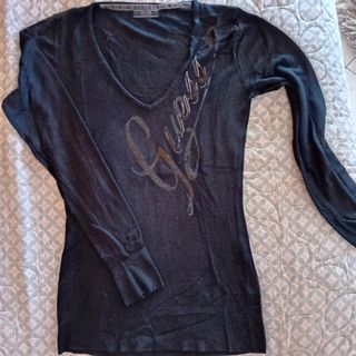 Golfino Guess donna nero