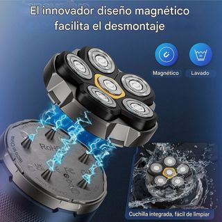 Afeitadora Eléctrica Cabeza Magnética Lavable