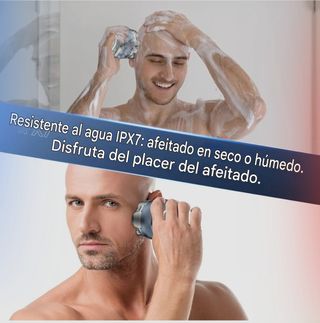 Afeitadora Eléctrica Cabeza Magnética Lavable