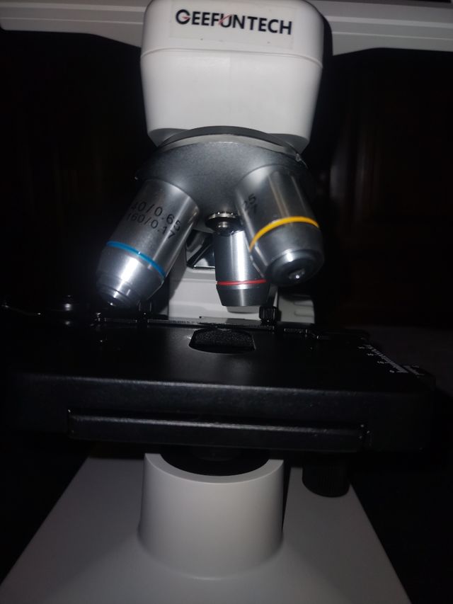 Microscopio semi profesional con pantalla