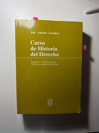 Curso de Historia del Derecho - Escudero
