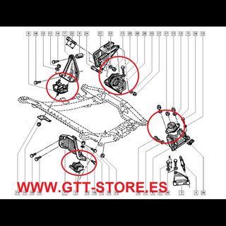 Soportes Motor Renault 19 1.8 16V