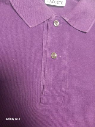 Polo Lacoste Vintage viola