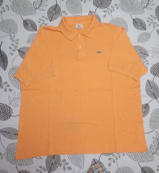 Polo Lacoste Uomo Manica Corta Vintage Arancione