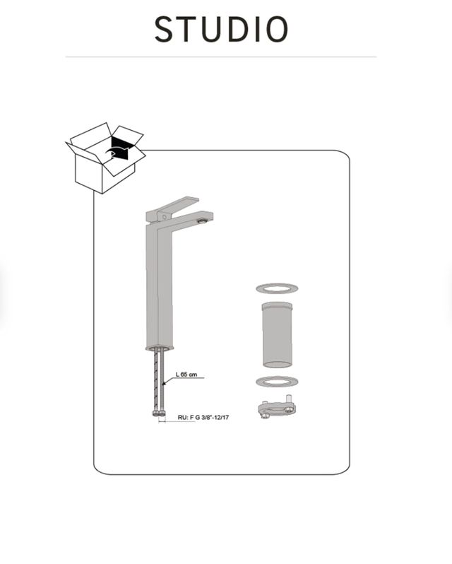 Grifo Lavabo SENSEA Studio Negro