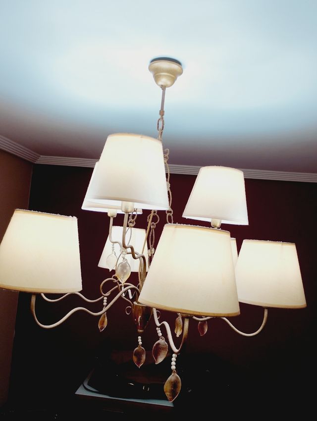 Lámpara colgante de 8 luces