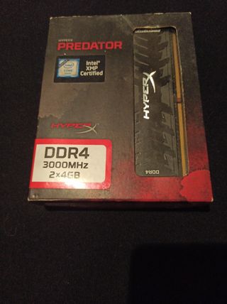 HyperX Predator DDR4 3000MHz 2x4GB