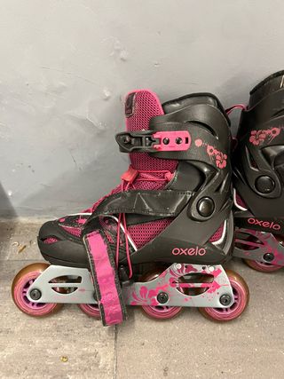 Patines Oxelo rosas y negros
