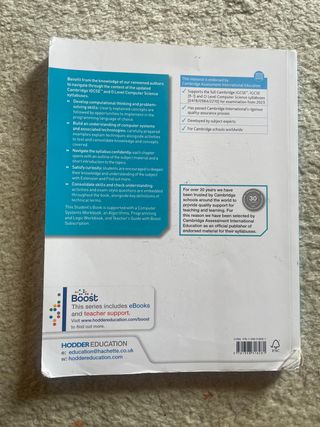 Libro Computer Science Cambridge IGCSE 4 ESO