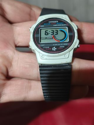 Reloj Citizen Lithium Soccer Raro