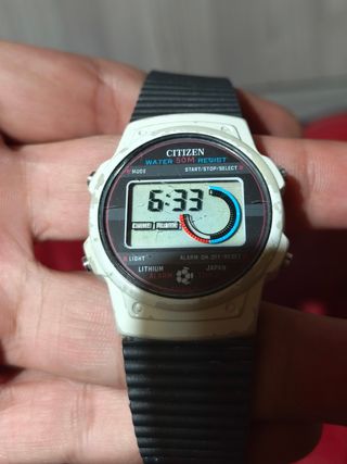 Reloj Citizen Lithium Soccer Raro