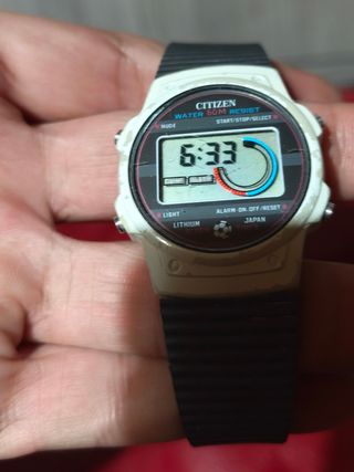Reloj Citizen Lithium Soccer Raro