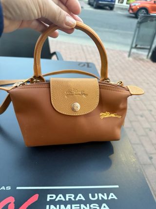 Mini bolso Longchamp marrón