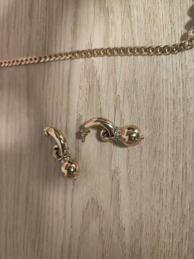 Conjunto bisuteria : Broche, Pendientes y Colgante