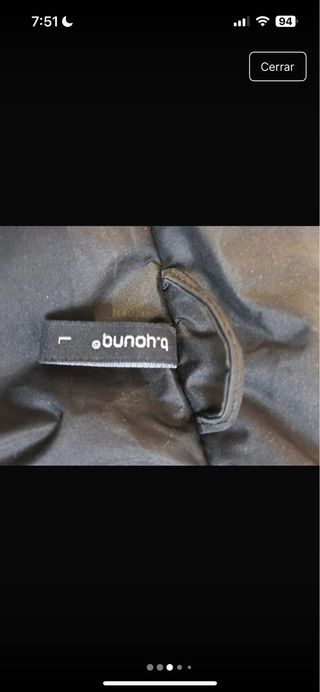 Anorak negro acolchado