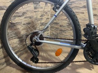 Bicicleta Rockrider Decathlon plateada