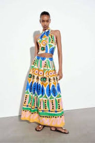 Conjunto Zara Estampado Viral Nuevo