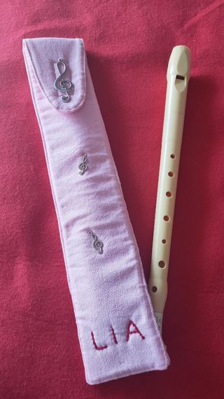 Funda personalizada para flauta escolar