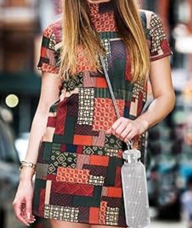 Vestido Zara Estampado Talla S