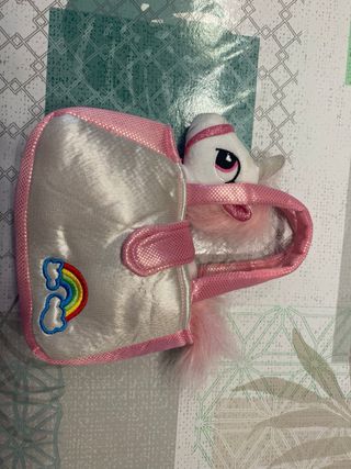 Peluche unicornio y bolso