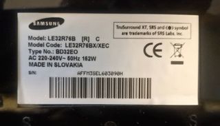BN41-00625A modulo AV audio Samsung LE32R76B-EXC