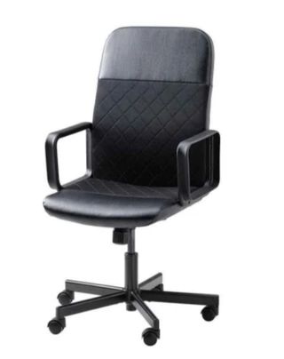 Silla de escritorio negra Ikea