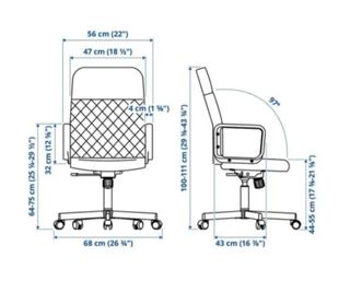Silla de escritorio negra Ikea