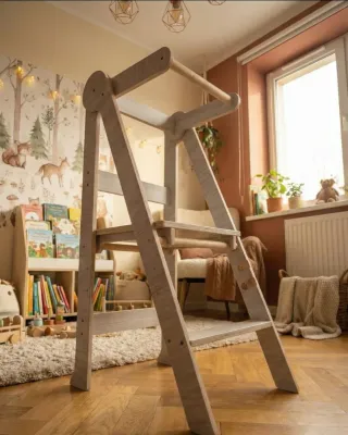 Torre de Aprendizaje Plegable Evolutiva montessori