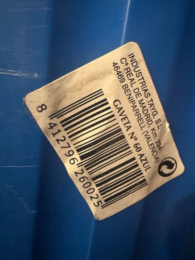 Gavetas Almacenaje TAYG 60x40x30 cm Azul x10