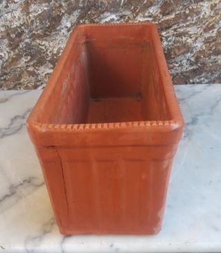 Maceta de terracota rectangular