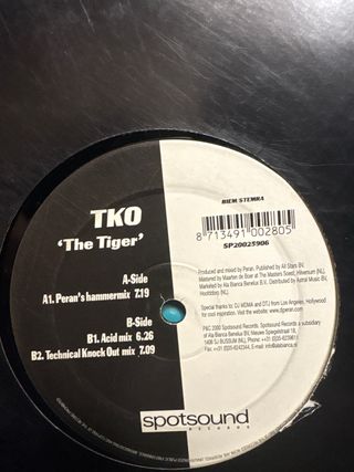 Vinilo TKO The Tiger Dance & Electro