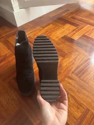 Botines Zara Ante Negro Talla 39