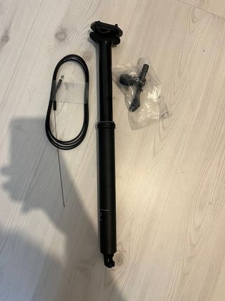 Tija telescópica BTT 31.6mm + Mando