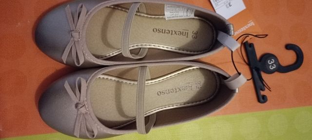 Zapatos niña Inextenso plateados talla 33
