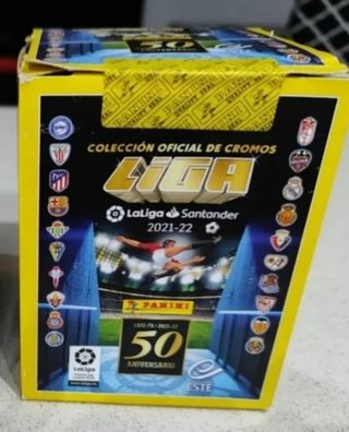 CAJA 50 SOBRES CROMOS LIGA ESTE 21/22.