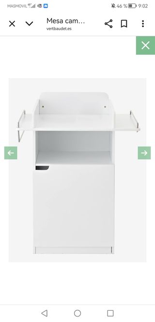Mueble cambiador blanco