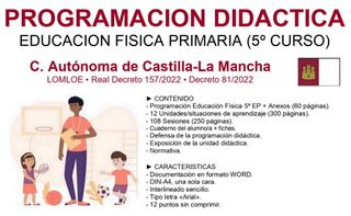 PROGRAMACION EDUCACION FISICA 5o PRIMARIA (CLM)