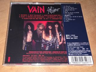 VAIN CD No respect, Japan 1989 Hard Rock / LEER