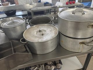 Ollas de aluminio grandes para hostelería