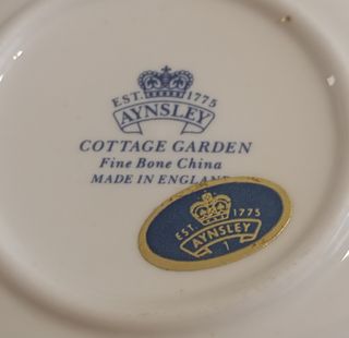 PLATO PEQUEÑO DECORATIVO DE PORCELANA FINA AYNSLEY