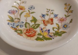 PLATO PEQUEÑO DECORATIVO DE PORCELANA FINA AYNSLEY