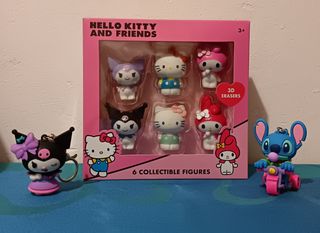 Gomas de Borrar Hello Kitty y Amigo + Llaveros