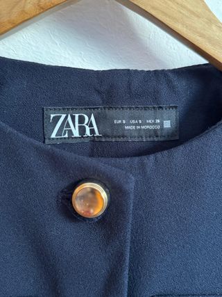 Chaqueta traje Zara azul marino 