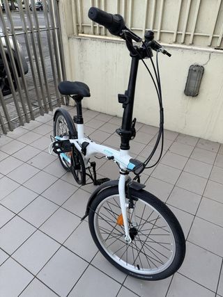 Bicicleta plegable BTWIN TILT 500 Blanca