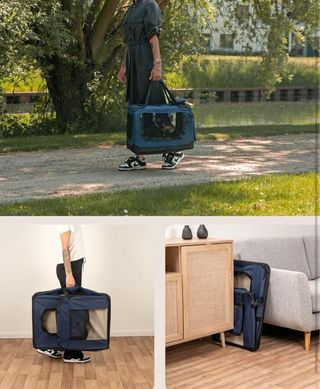 Transportín Plegable Perro/Gato 60x42x44cm