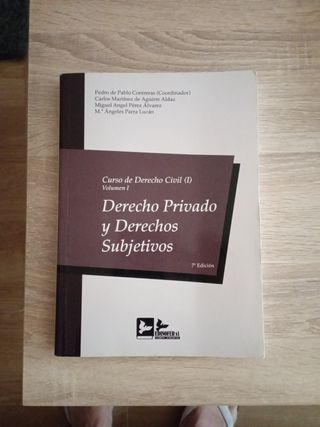 CURSO DERECHO CIVIL I - VOLUMEN I: DERECHO PRIV...