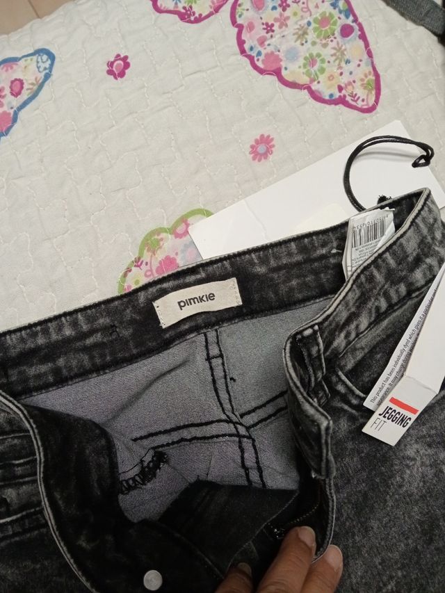 Vaquero niña efecto lavado